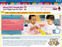 Tablet Screenshot of healthyfamiliesnow.net
